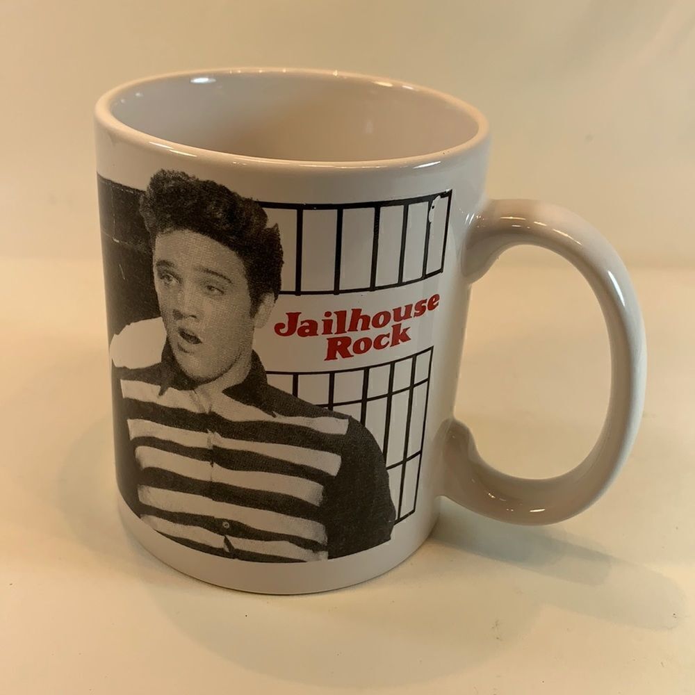 Elvis Presley 2018 Jailhouse Rock Coffee Tea Cocoa Collector 16 Ounce Mug EUC